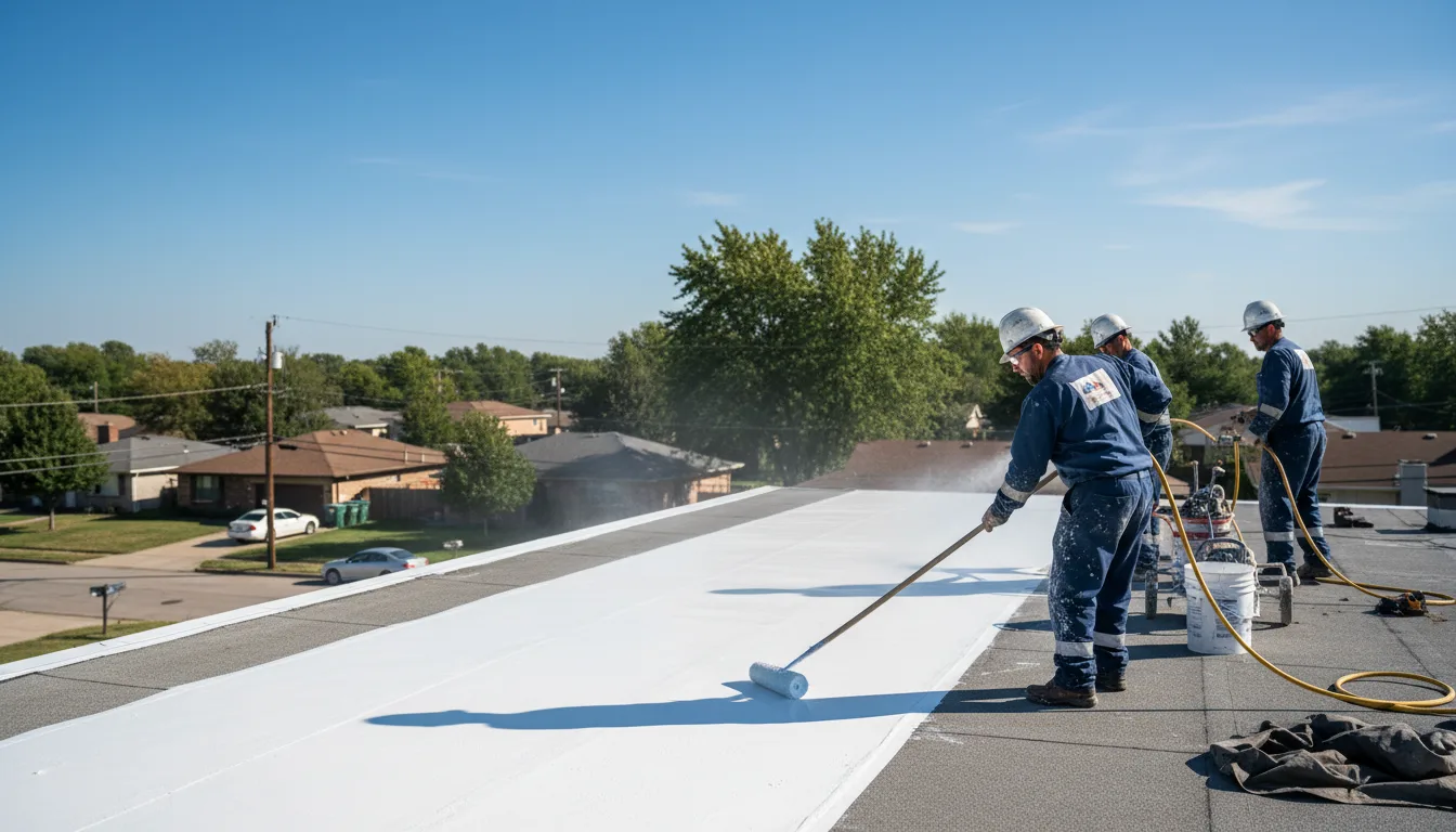 Commercial roof coating in Alburnett, IA near me